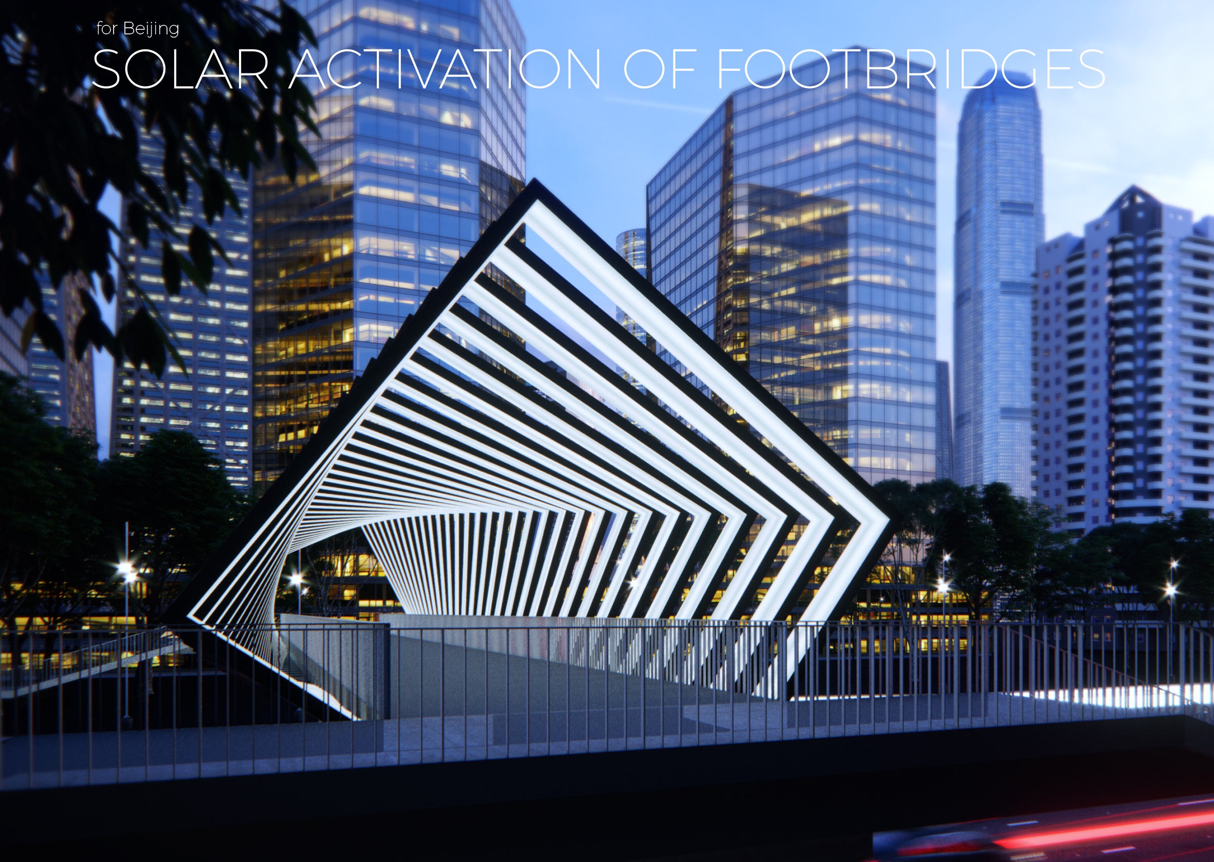 MUSE Design Winners - Solar Activation of Footbridges for Beijing