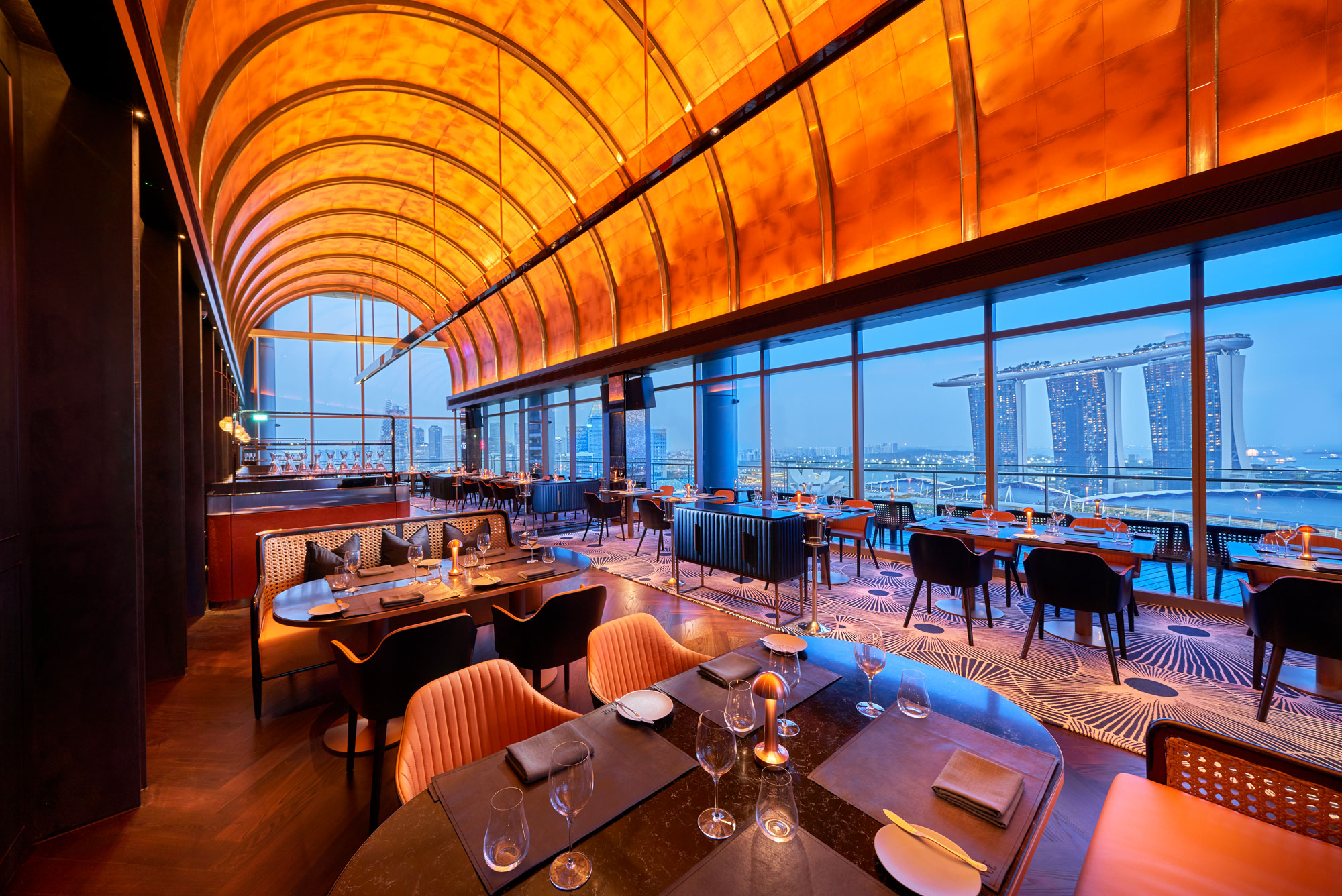 MUSE Design Winners - VUE@OUE Bayfront Bar & Restaurant— Singapore