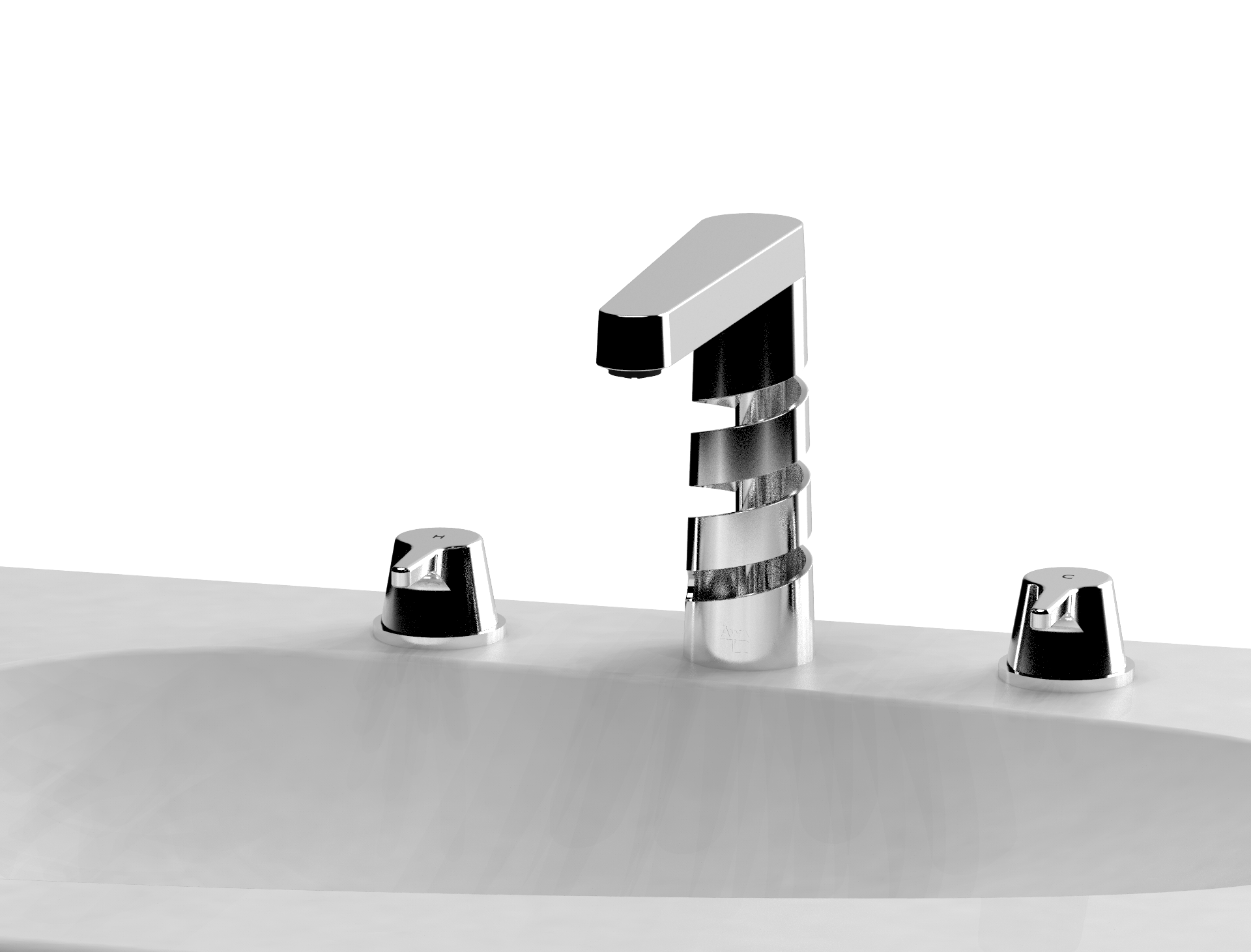 MUSE Design Winners - ZESTY Widespread Bathroom Sink Faucet