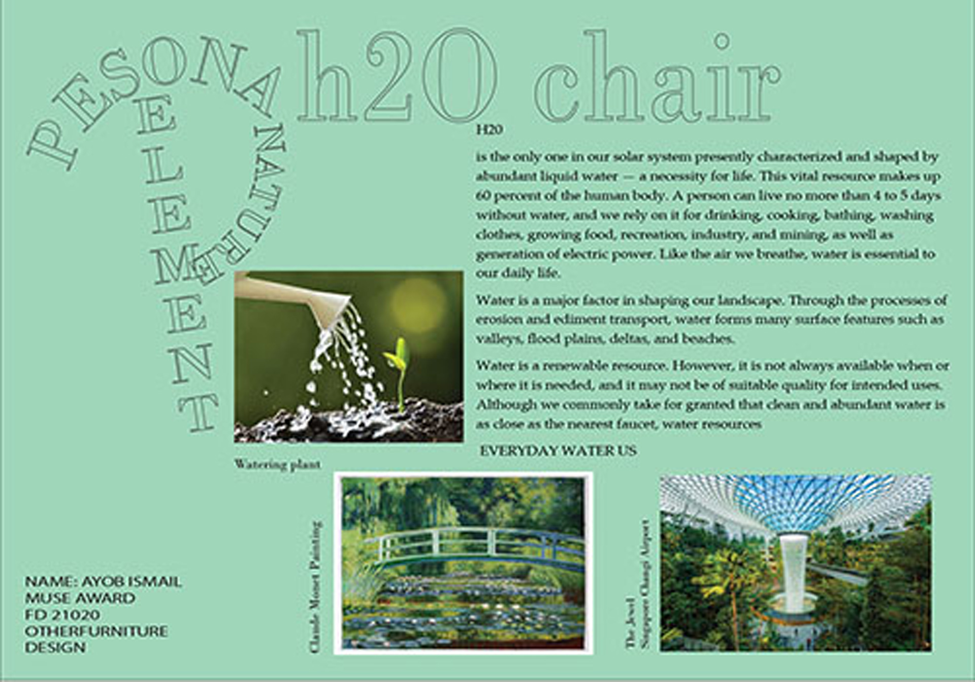 MUSE Design Winners - H2O chair